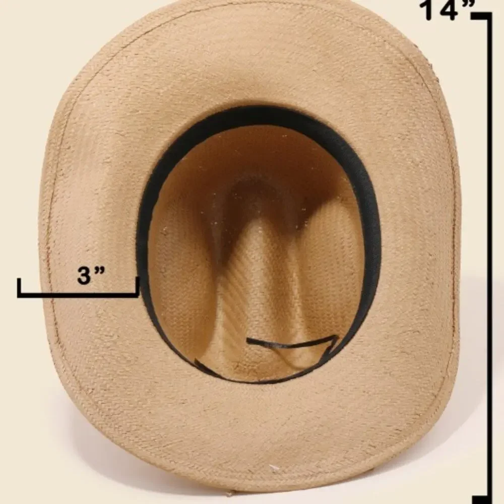 Anastasia Straw Braided Cowboy Hat - Picture 5 of 5